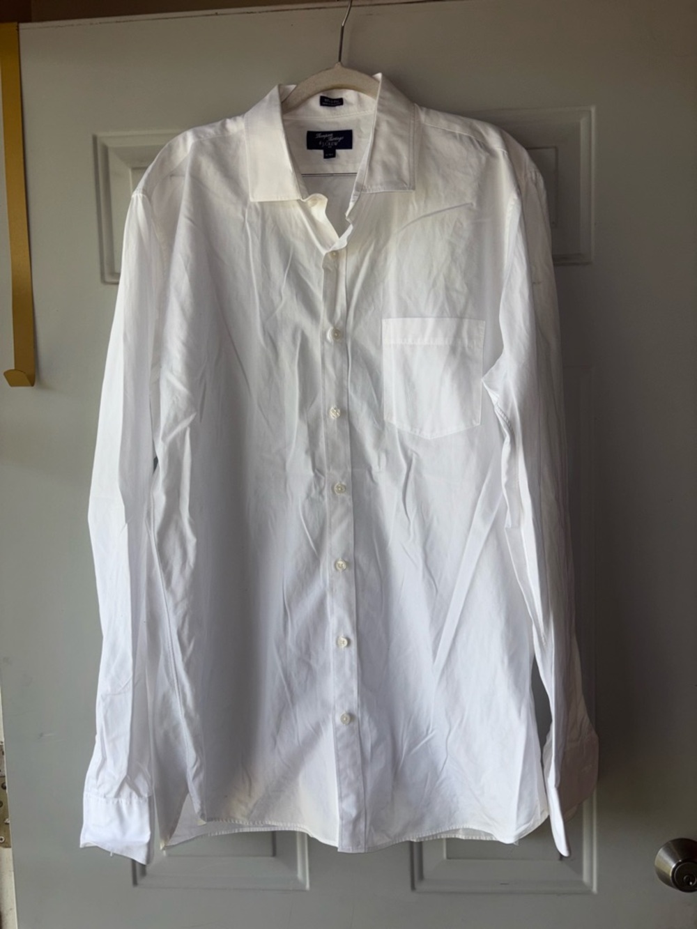 Thompson Shirtings by J. Crew white button down shirt size XL Tall